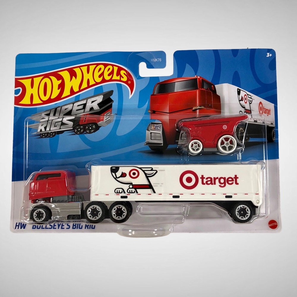 Hot wheels Bullseye's Big Rig with Cart Super Rigs Target Exclusive